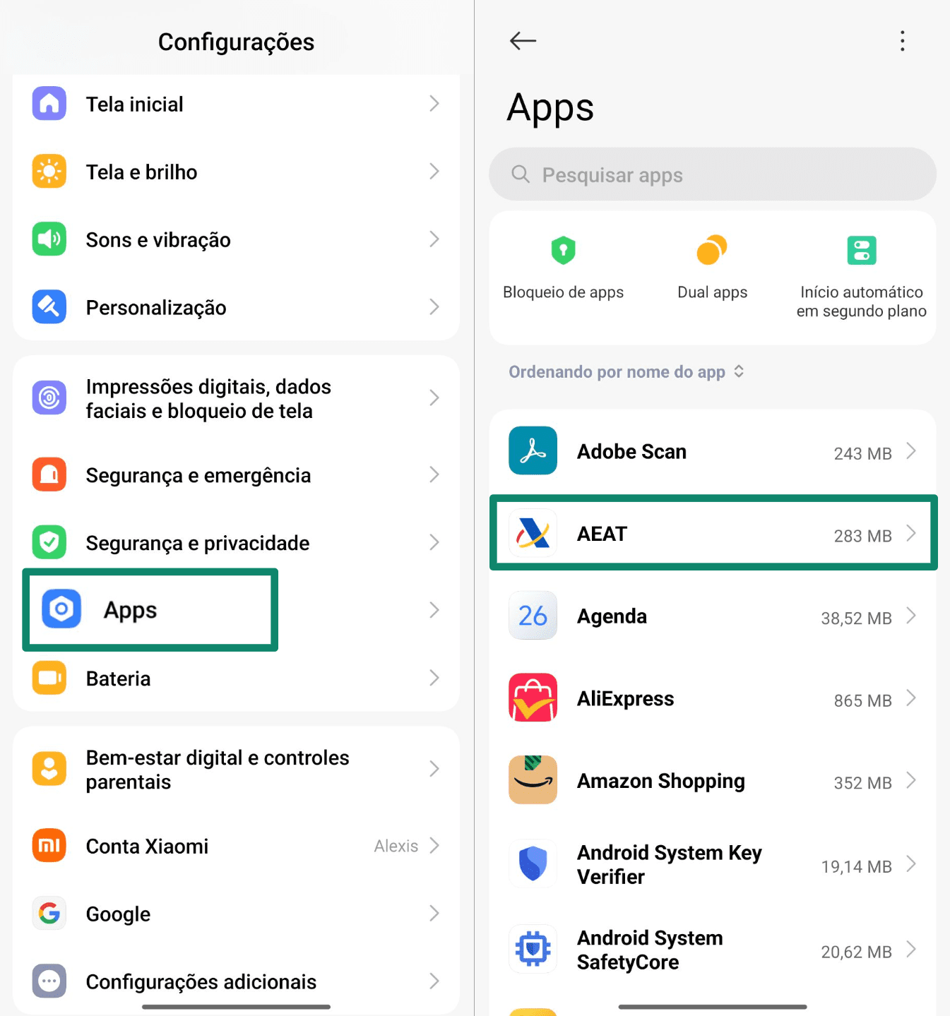 Open Settings And Tap Apps Pt 1