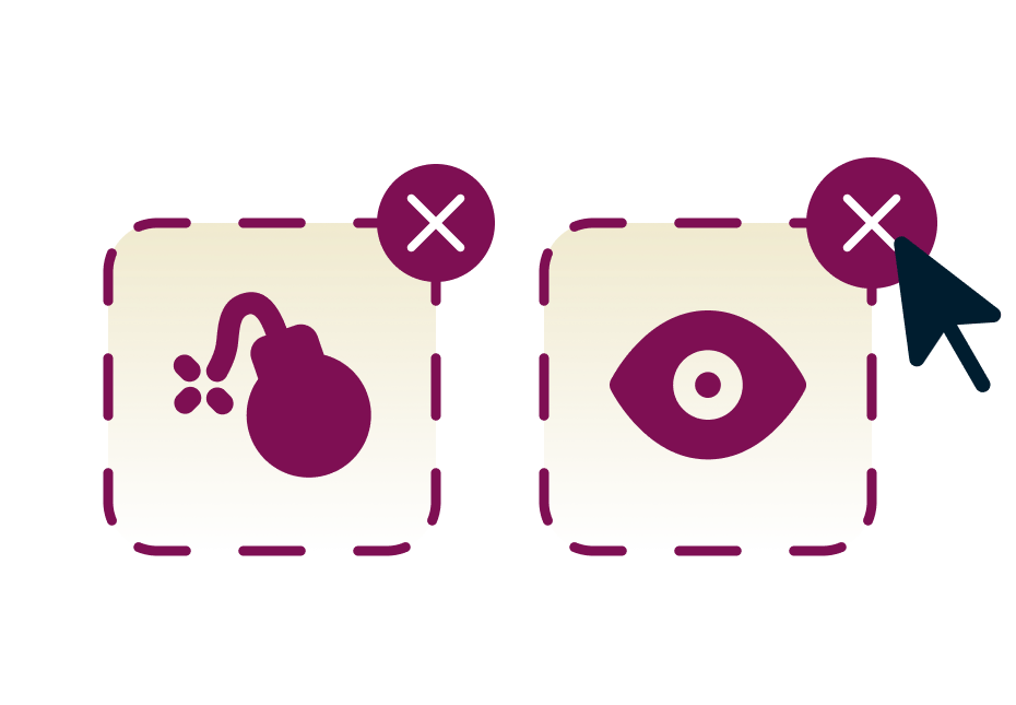 高度な保護機能threat managerのイラスト