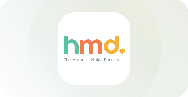 HMD Global　白背景のロゴ
