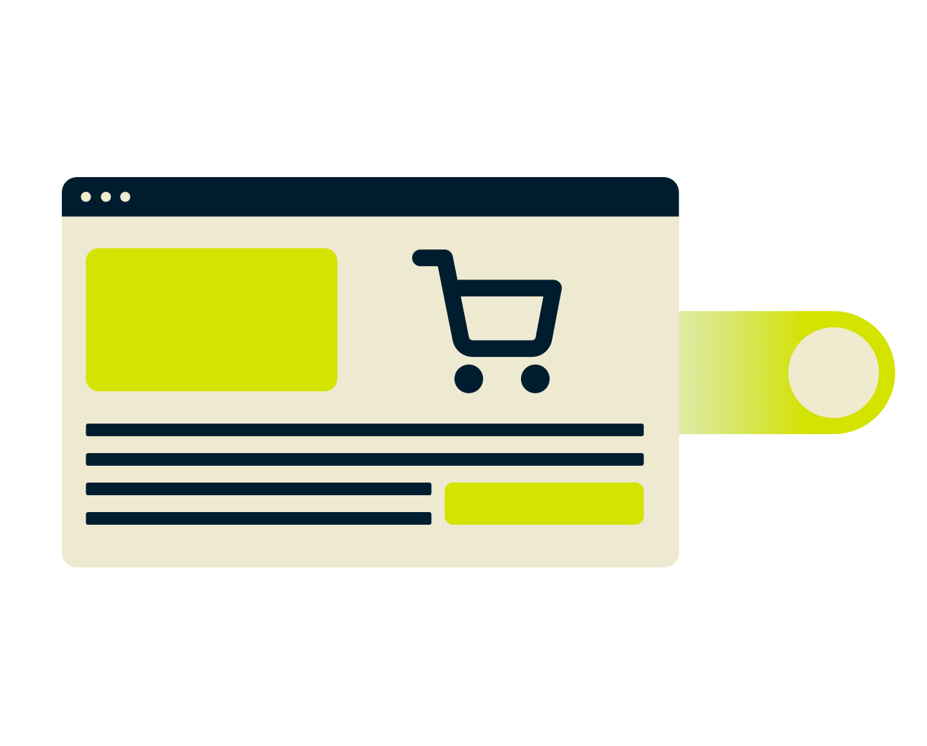 Окно браузера для покупок.