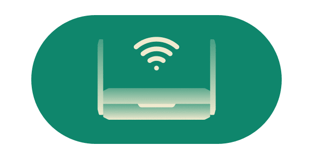 Wi-Fi Link Eksklusivt for Aircove Go. Opret forbindelse til internettet via et andet wi-fi-netværk – helt uden brug af kabler.