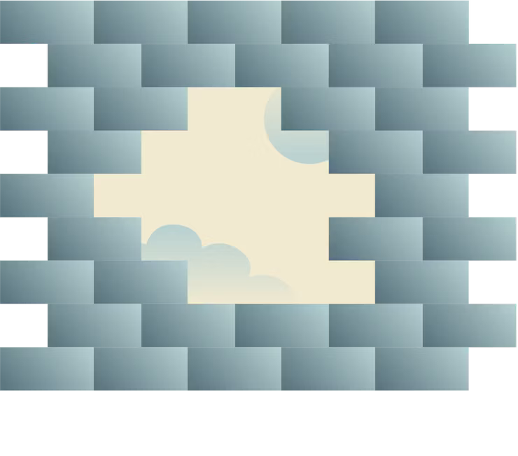 レンガの壁を突破。