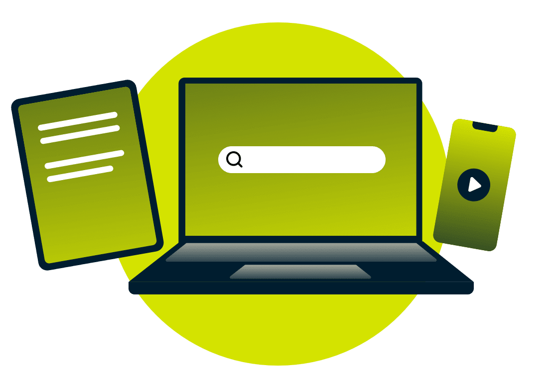 Laptop, tablet i telefon.