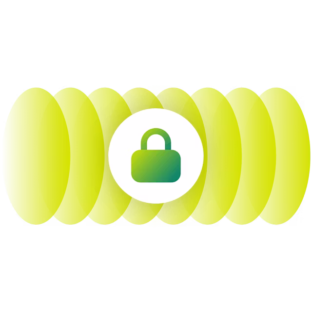 ระลอกสีเขียวกับล็อกที่ปลอดภัยด้านบน