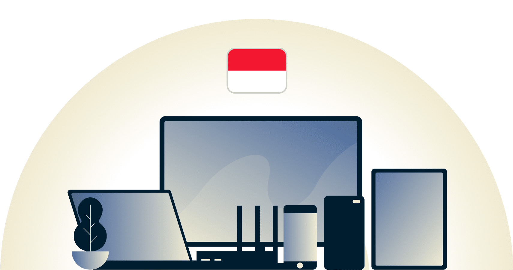 VPN pour Monaco protégeant plusieurs appareils.