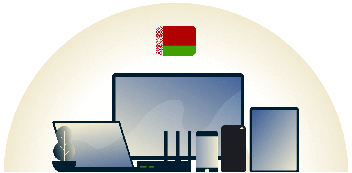 Belarus VPN protecting a variety of devices.