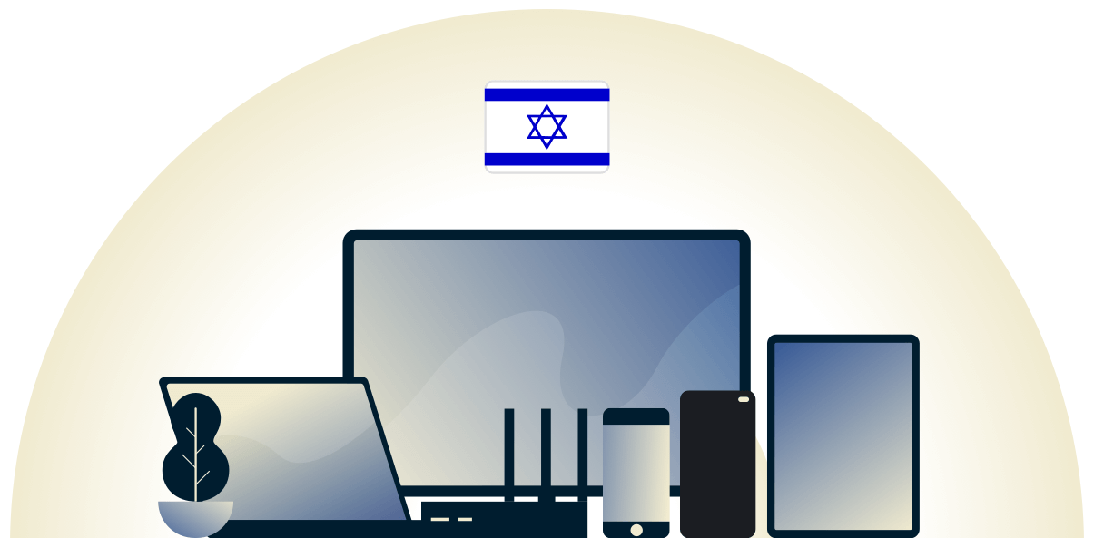 Israel VPN skyddar en mängd olika enheter.