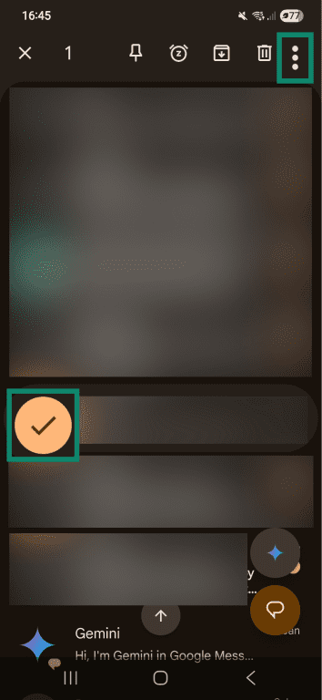 How to report a phishing text on Android.