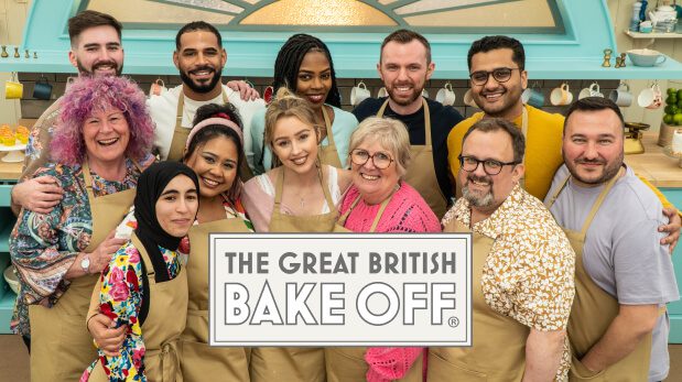 Cartão de título do Great British Bake Off