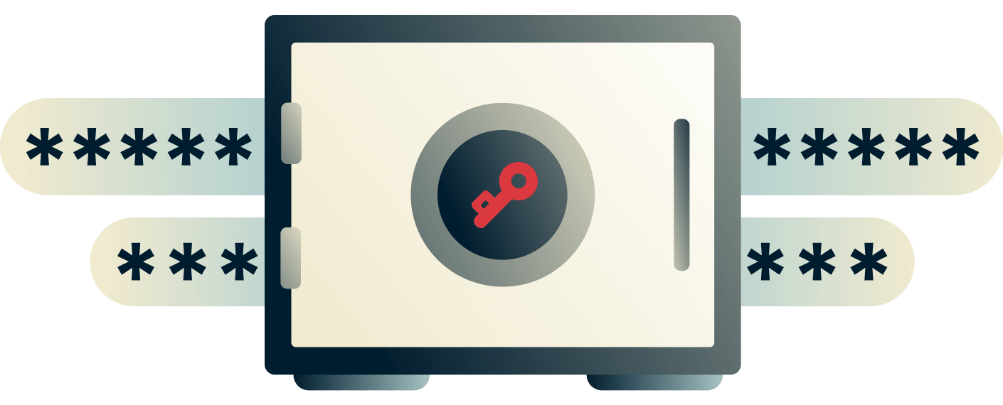 Un gestore di password è come una cassaforte online per le tue password.