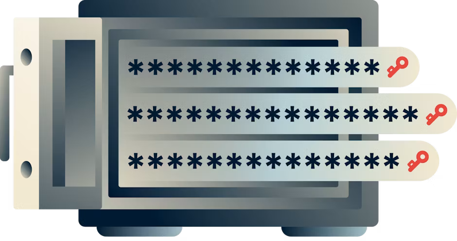 Nessuno, tranne l'utente, può vedere le password salvate in ExpressVPN Keys.